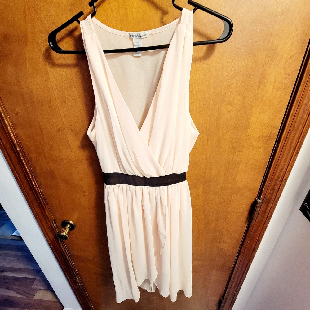 Faux wrap dress